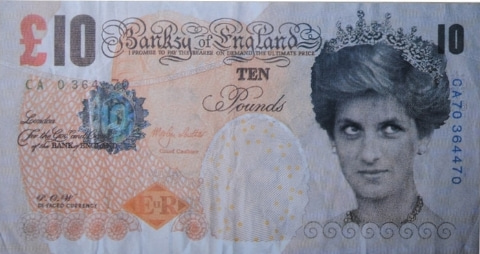 Di-Faced Tenner, 10GBP Note, 2005