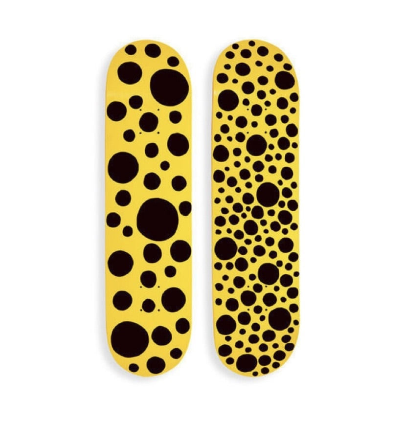 Yellow Big Dots Skate Deck, 2018
