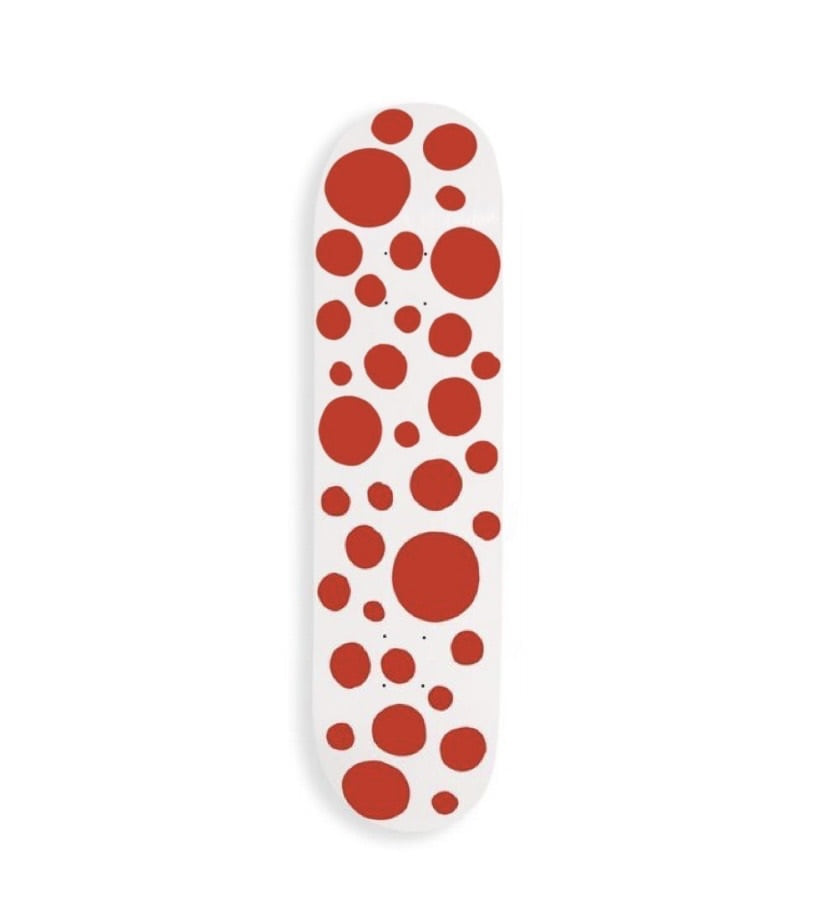 Red Big Dots Skate Deck, 2018